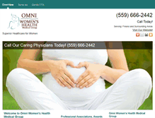 Tablet Screenshot of omniwomenshealth.net